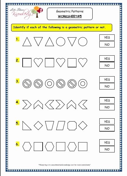 Geometric Shape Pattern Worksheets Pin On Homeschool Math