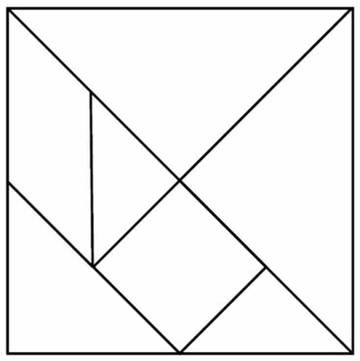 Geometric Shape Pattern Worksheets Use the Free Tangram Template Pattern In Pdf