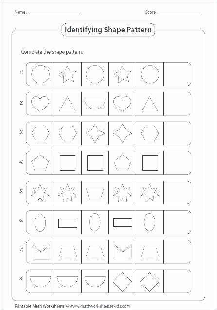 Geometric Shape Patterns Worksheet Grade 3 Math Sheets – Zapatillasajub