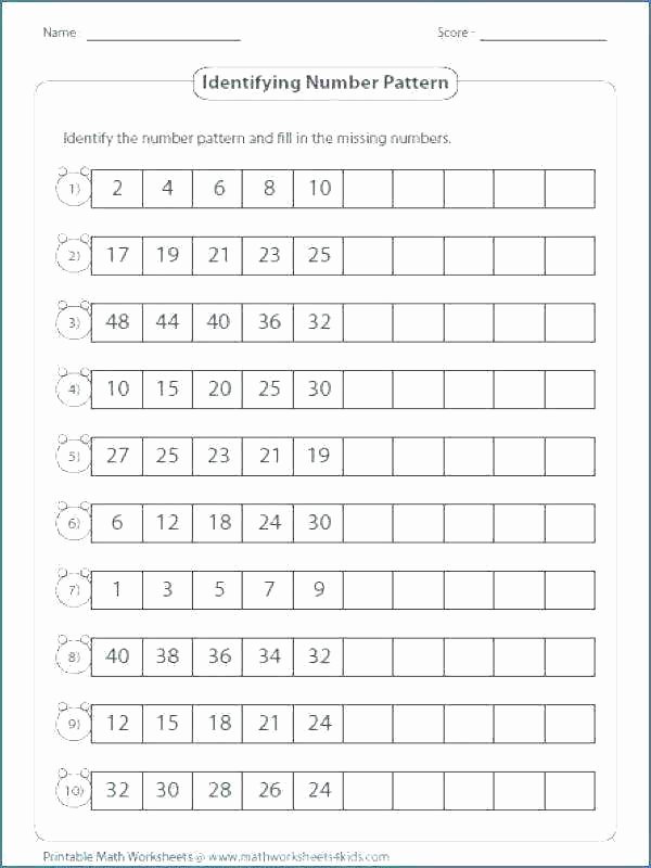 Geometric Shape Patterns Worksheet Math Patterns Grade Number Worksheet Archives 4th Find Rule