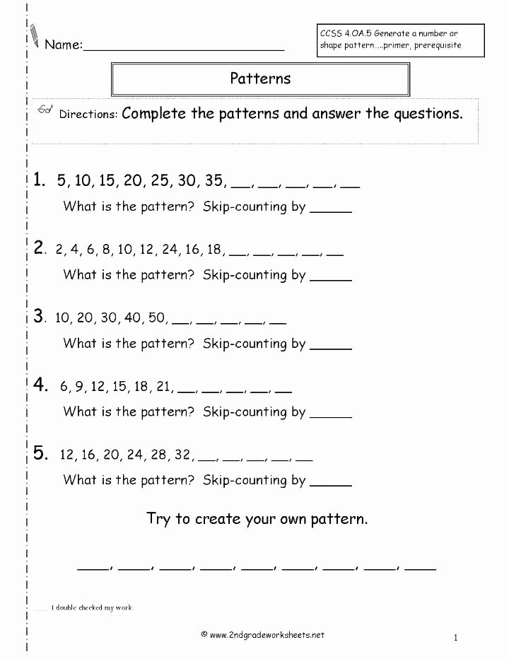 Geometric Shapes Patterns Worksheets Math Shape Pattern Worksheets 3rd Grade Patterns Shapes
