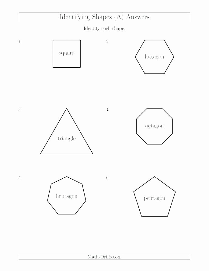 Geometric Shapes Worksheet 2nd Grade Identifying Shapes Worksheets 2nd Grade