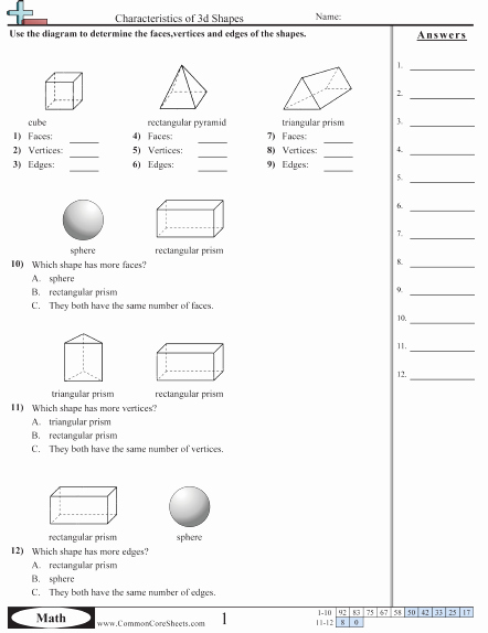 Geometric Shapes Worksheet 2nd Grade Shapes Worksheets