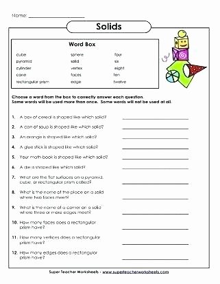 Geometric Shapes Worksheets 2nd Grade Second Grade Shapes Worksheets