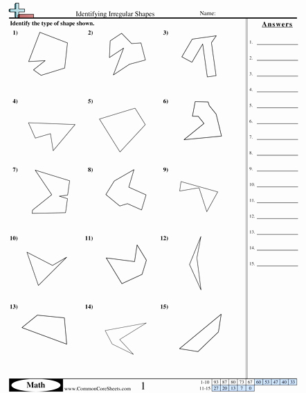 Geometric Shapes Worksheets 2nd Grade Shapes Worksheets