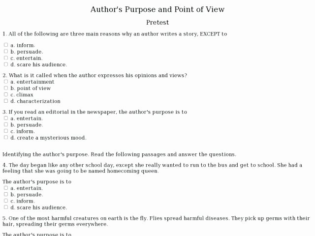 Germ Worksheets for First Grade 6th Grade Point Of View Worksheets