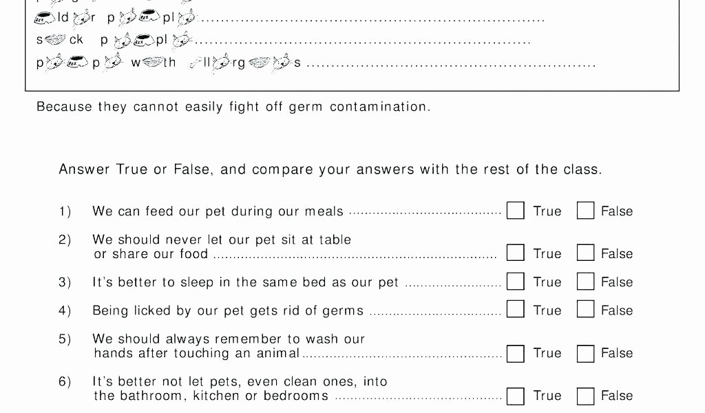 Germ Worksheets for First Grade Teaching Good Hygiene Worksheets