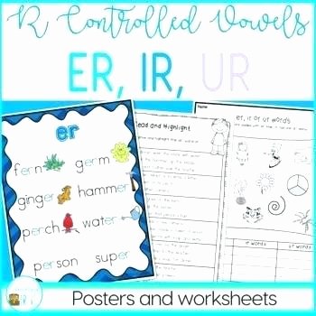 Germ Worksheets for First Grade Ur sound Worksheets Er Teaching Teachers Pay R Controlled