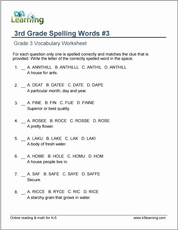 Grammar 3rd Grade Worksheets Esl Worksheets Pdf New Mon Core Grammar Worksheets Grade 3rd