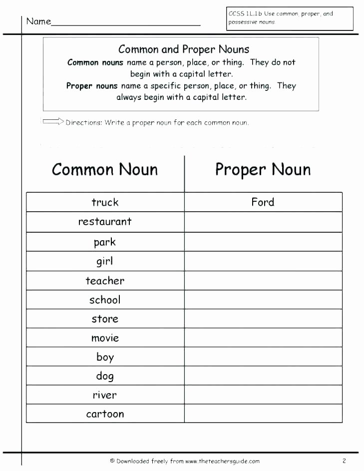 Grammar Worksheet 1st Grade Possessive Nouns Worksheets 1st Grade Plurals Free for First