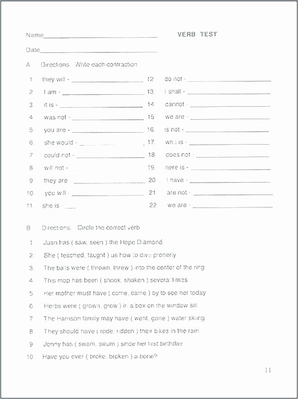 Grammar Worksheet First Grade Free Printable 9th Grade Grammar Worksheets Free Printable