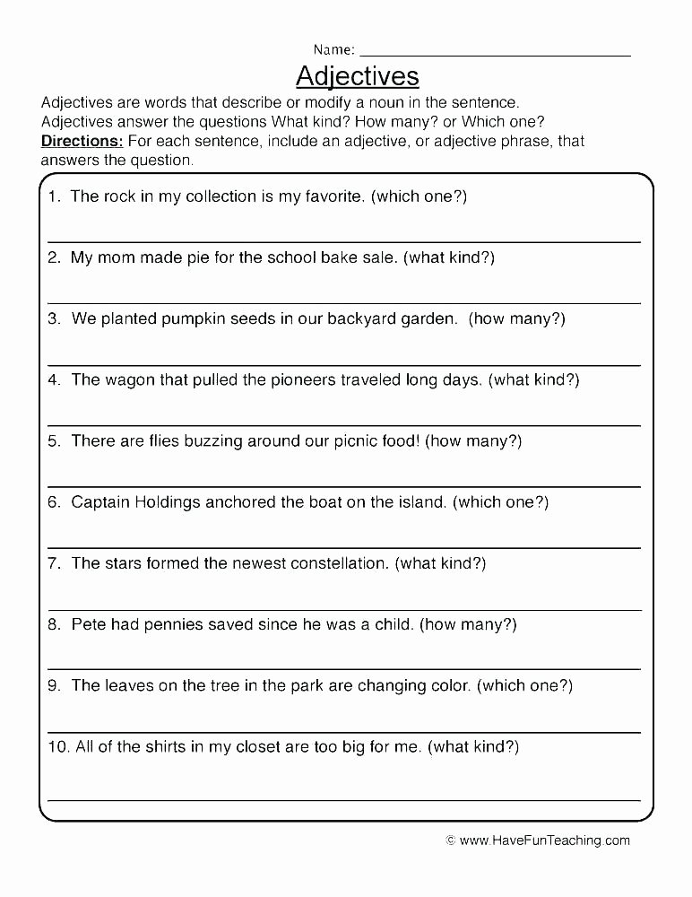 Grammar Worksheets for 2nd Grade English Grammar Worksheets for Class 2