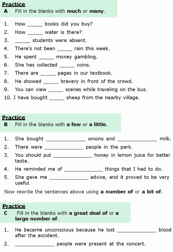 Grammar Worksheets for 3rd Grade Grade 6 Grammar Lesson 16 Quantifiers 1