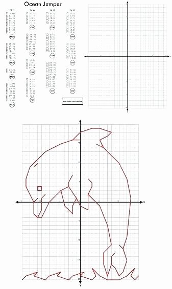 Graph Paper Art Worksheets Coordinate Plane Mystery Picture Worksheets Free