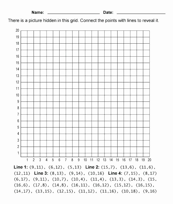 Grid Drawing Worksheets Middle School Coordinate Geometry Art Worksheets Plane Drawing Worksheet
