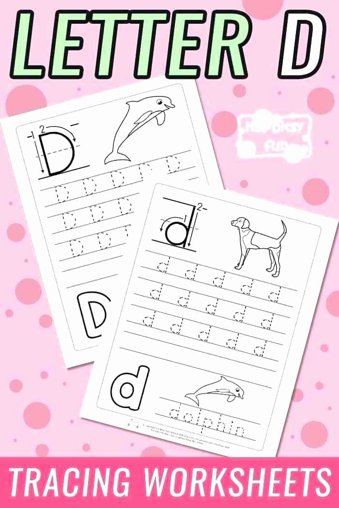 H Tracing Worksheet Letter D Worksheets for Preschoolers Tracing Kids Preschool