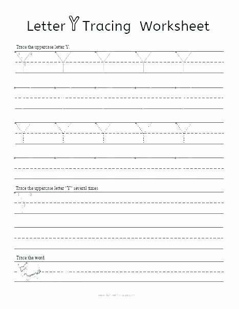 H Tracing Worksheet Letter Y Handwriting Worksheets Writing Practice Worksheet