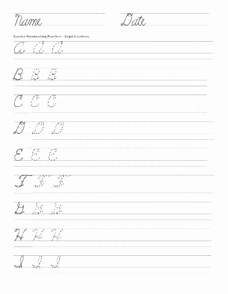 Handwriting without Tears Worksheets Pdf Handwriting Practice Worksheets Grade Cursive Writing Sheets