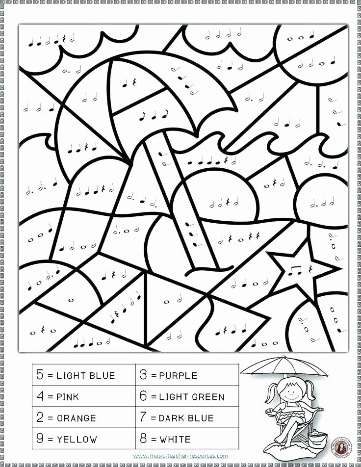Hard Color by Number Worksheets Coloring Pages for Teenagers Difficult Color by Number Best