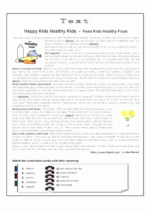 Healthy Habits for Kids Worksheets 7 Habits for Kids Worksheets