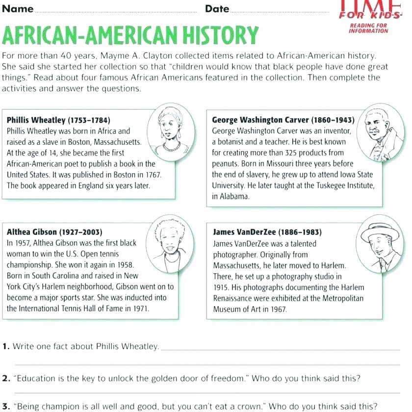 History Worksheets for 2nd Grade Free History Worksheets