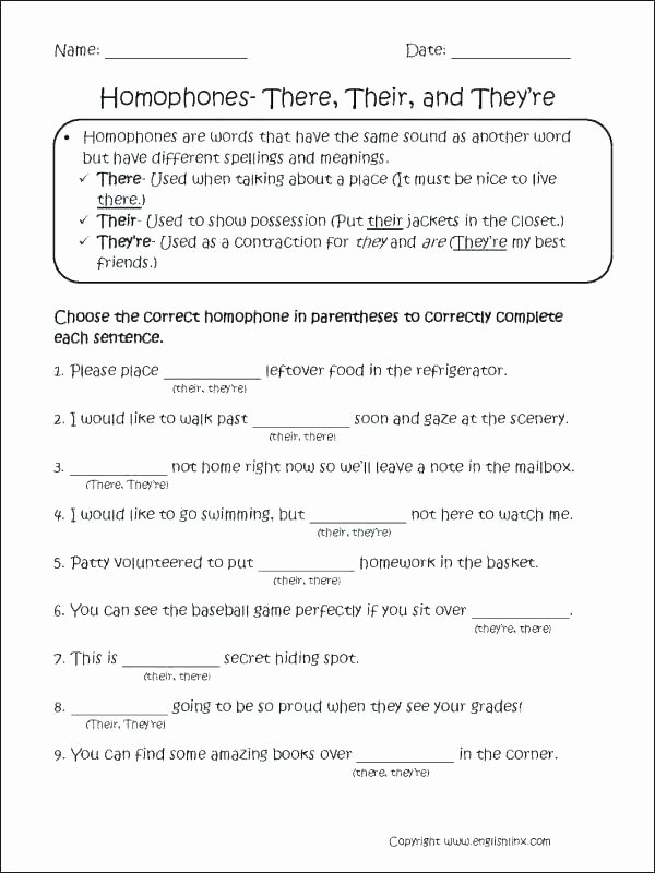 Homographs and Homophones Worksheets Free Printable Worksheets Synonyms Antonyms and Homonyms