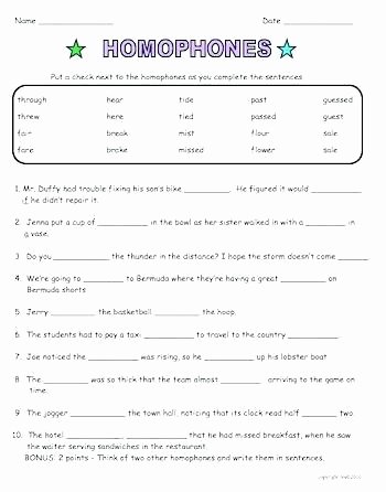 Homographs and Homophones Worksheets Homonyms for Kids Worksheets – Primalvape