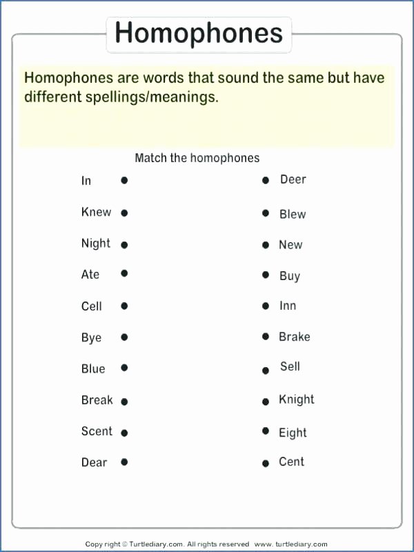 Homographs Worksheet 3rd Grade Homographs Worksheets with Answers Homographs Worksheets
