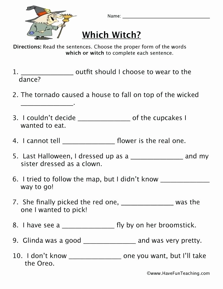 Homographs Worksheet 3rd Grade which Witch Homophones Worksheet Homographs Worksheets for