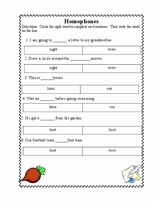 Homographs Worksheets Pdf Homonyms for Kids Worksheets – Primalvape