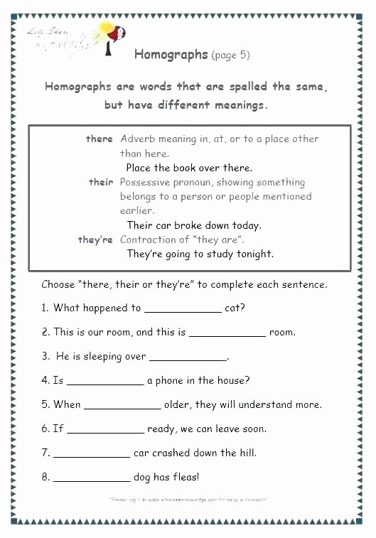 Homographs Worksheets with Answers Vague Language Worksheet