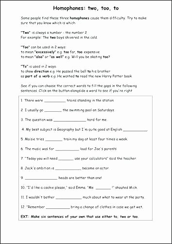 Homonym Worksheets High School Homonyms Worksheets