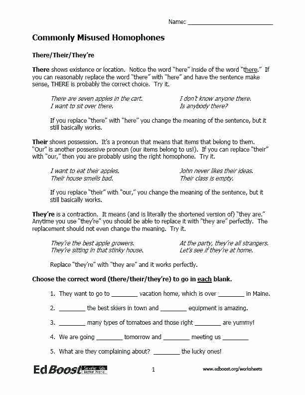 Homonyms Worksheets 5th Grade 5th Grade Language Arts Worksheets