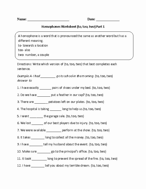 Homonyms Worksheets 5th Grade Sam England Samengland 2 On Pinterest