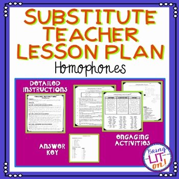 Homophones Anchor Chart Homophone Lesson Plan Worksheets &amp; Teaching Resources