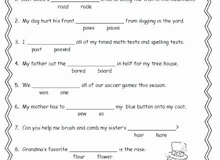 Homophones and Homographs Worksheet Homographs Worksheets for Grade 4