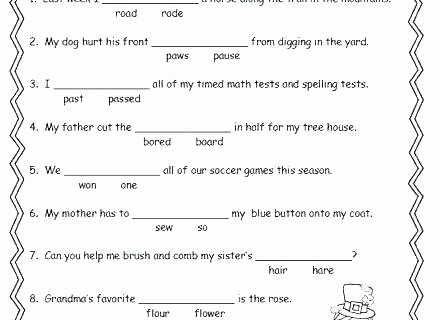 Homophones Worksheets 4th Grade Free Printable 4th Grade Vocabulary Worksheets