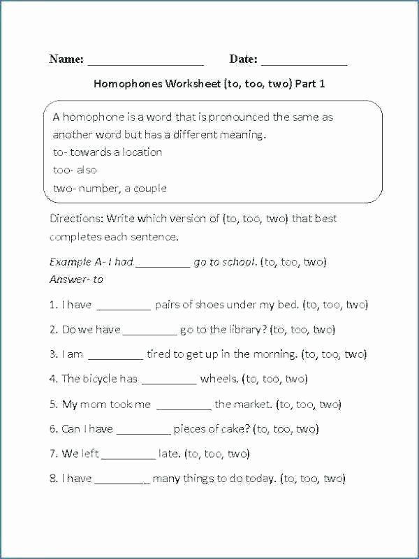 Homophones Worksheets for Grade 5 Homographs Worksheets with Answers Homographs Worksheets