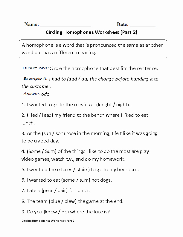 Homophones Worksheets for Grade 5 Sam England Samengland 2 On Pinterest