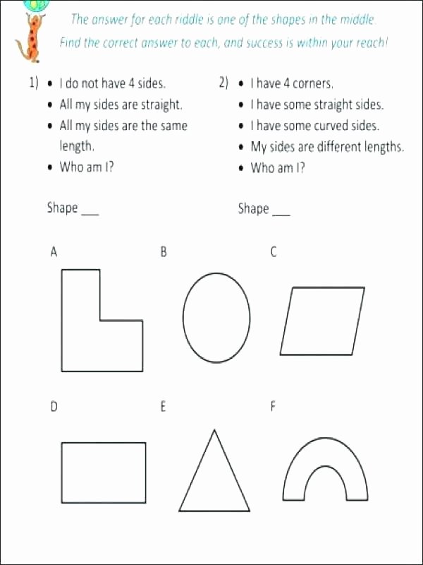Identify Shapes Worksheet Free Printable Geometry Worksheets Kindergarten Shapes Ts