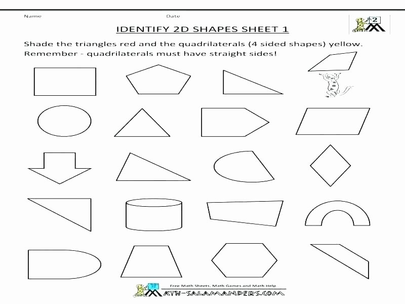 Identify Shapes Worksheets Grade Mon Core Math Worksheets Grade Mon Core Geometry