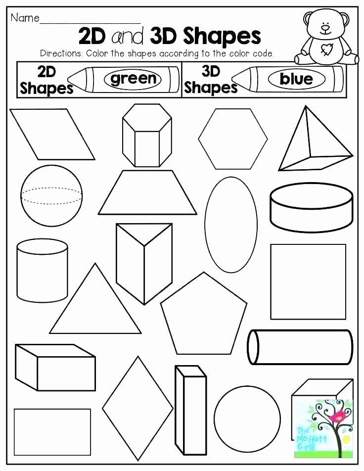 Identifying 2d Shapes Worksheets 2d Shapes Worksheets – butterbeebetty