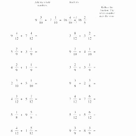 Identifying Fraction Worksheets Multiplication Number Bonds Worksheets