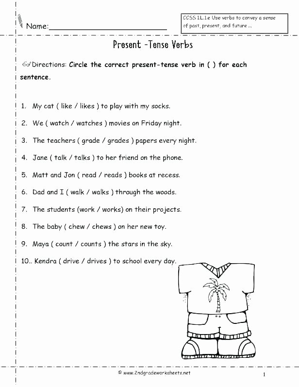 Identifying Nouns and Verbs Worksheets Verb Worksheets Grade Unique Identifying Nouns In Worksheet