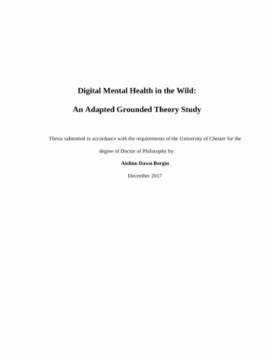 Identifying theme 2 Answers Digital Mental Health In the Wild An Adapted Grounded