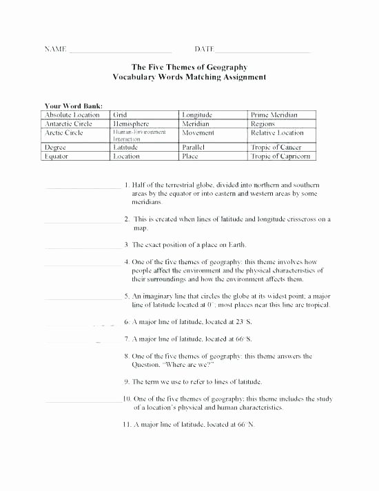 Identifying theme Worksheets Answers Luxury theme Worksheet 6