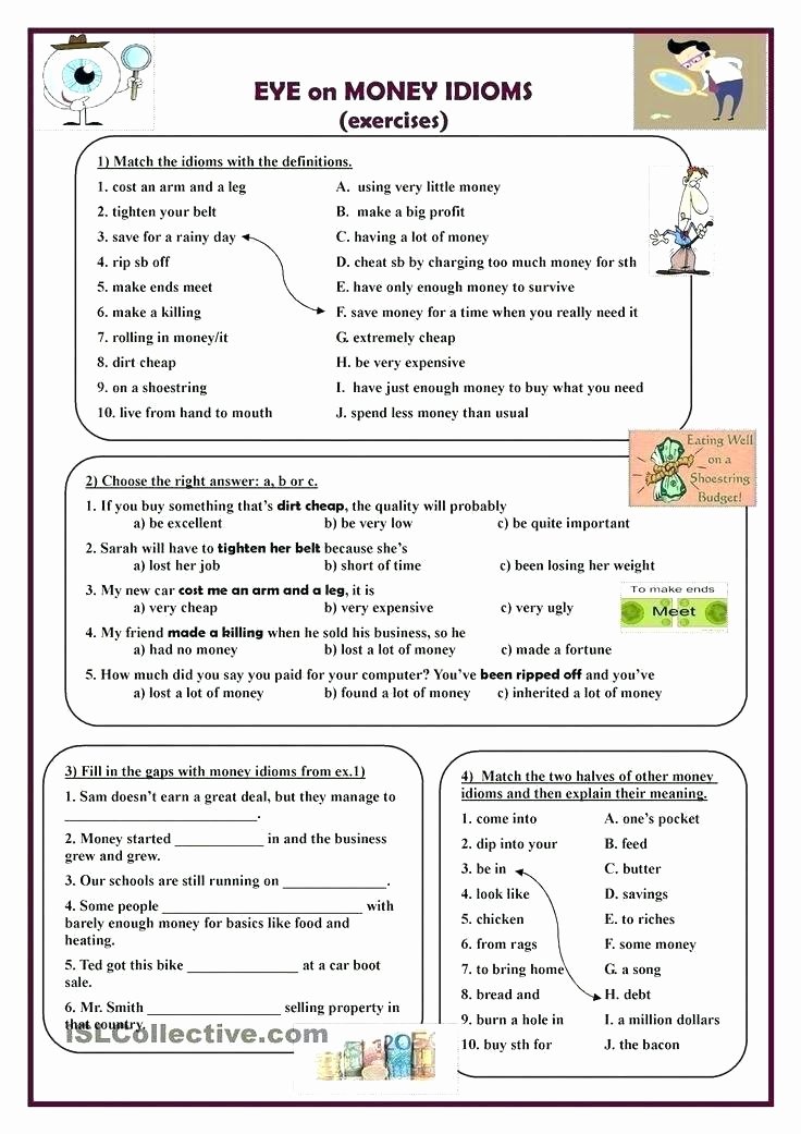 Idiom Worksheets for 2nd Grade Grade Science for Beginners Worksheets School Worksheet