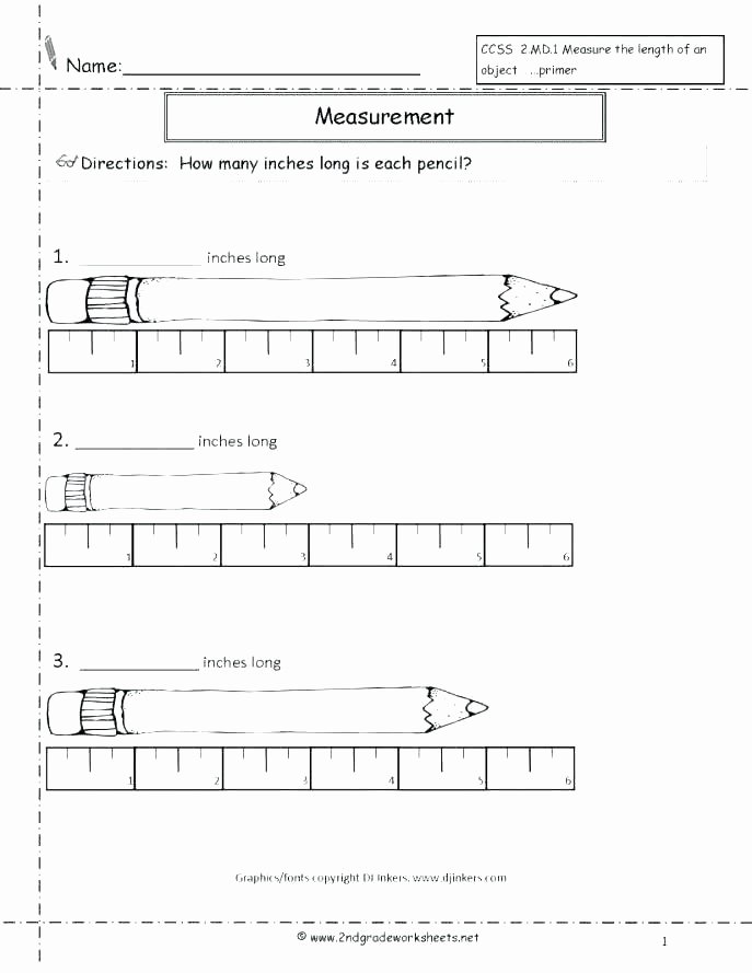 Inches Measurement Worksheets Grade Math Worksheets for Measurement Inches Grade Math