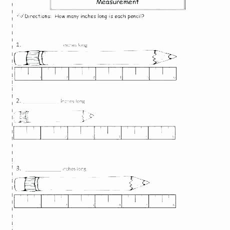 Inches Measurement Worksheets Printable Measurement Worksheets Free for 2nd Grade 3