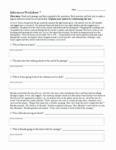 Inference Worksheets Grade 3 Inference Worksheets What Can You Infer Worksheet Answers